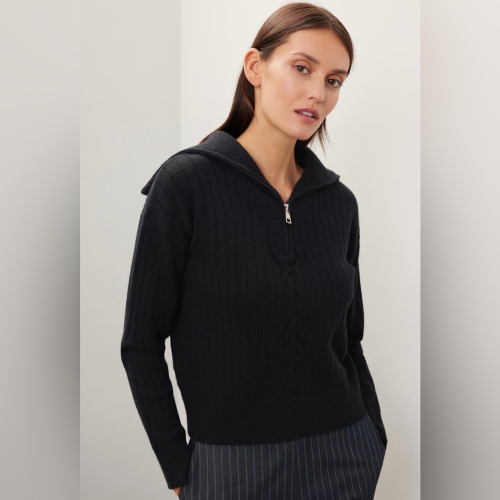 NWT Area Stars Black Knit Sweater